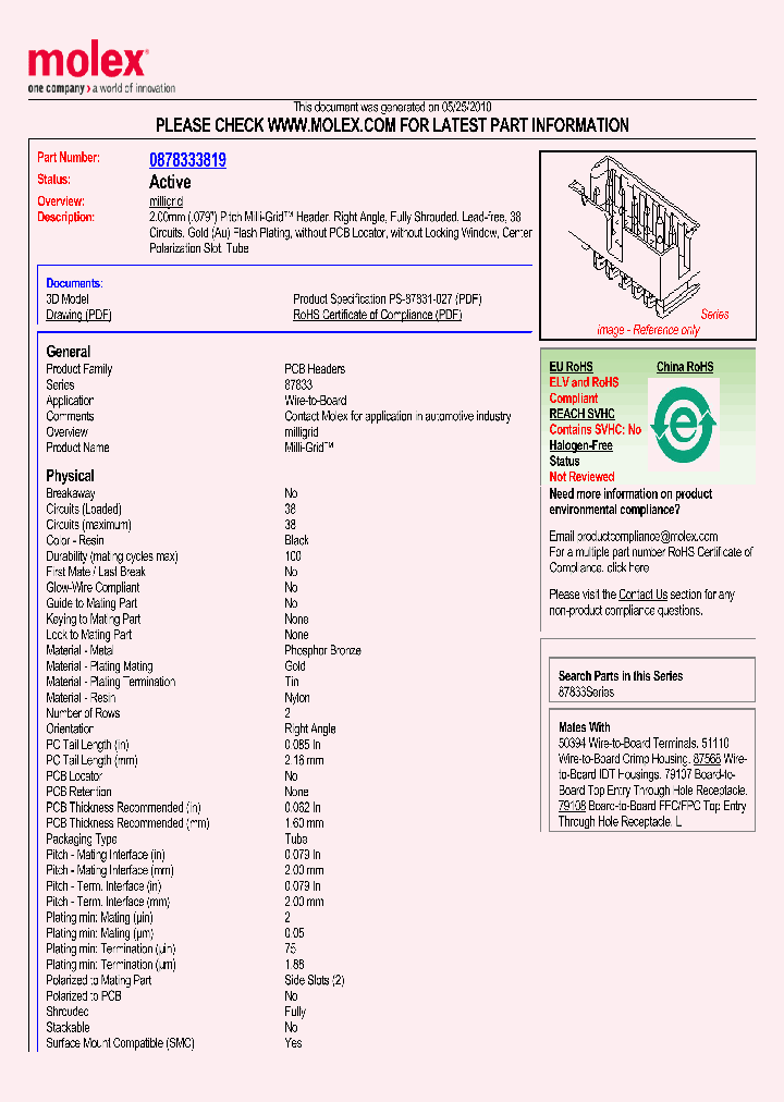 87833-3819_8917474.PDF Datasheet