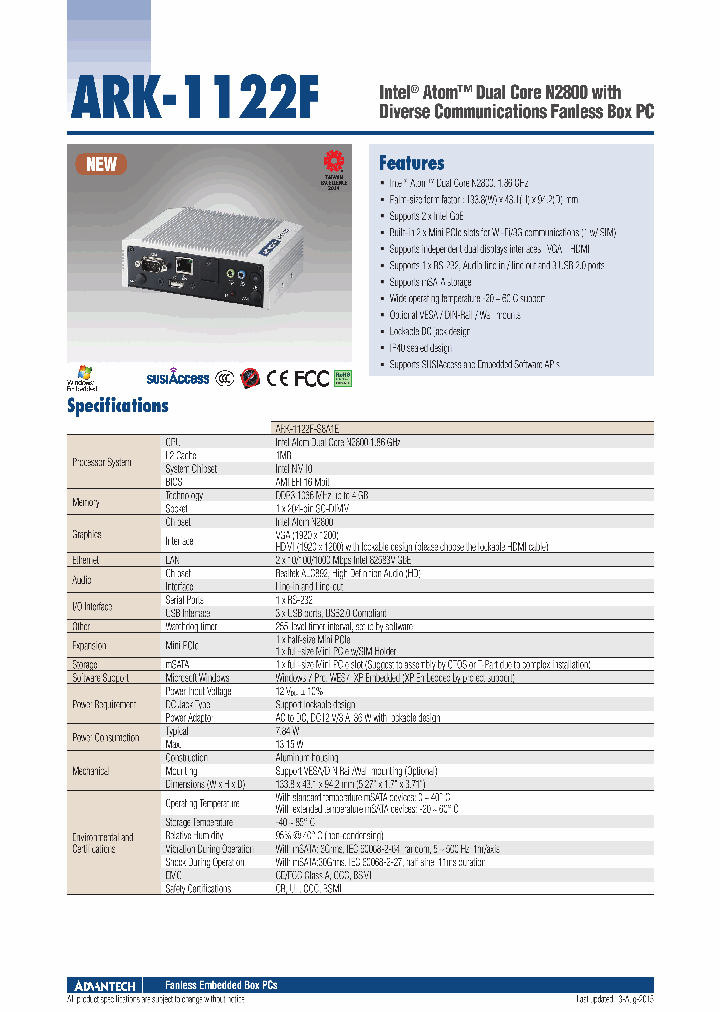 ARK-1122F_8918071.PDF Datasheet