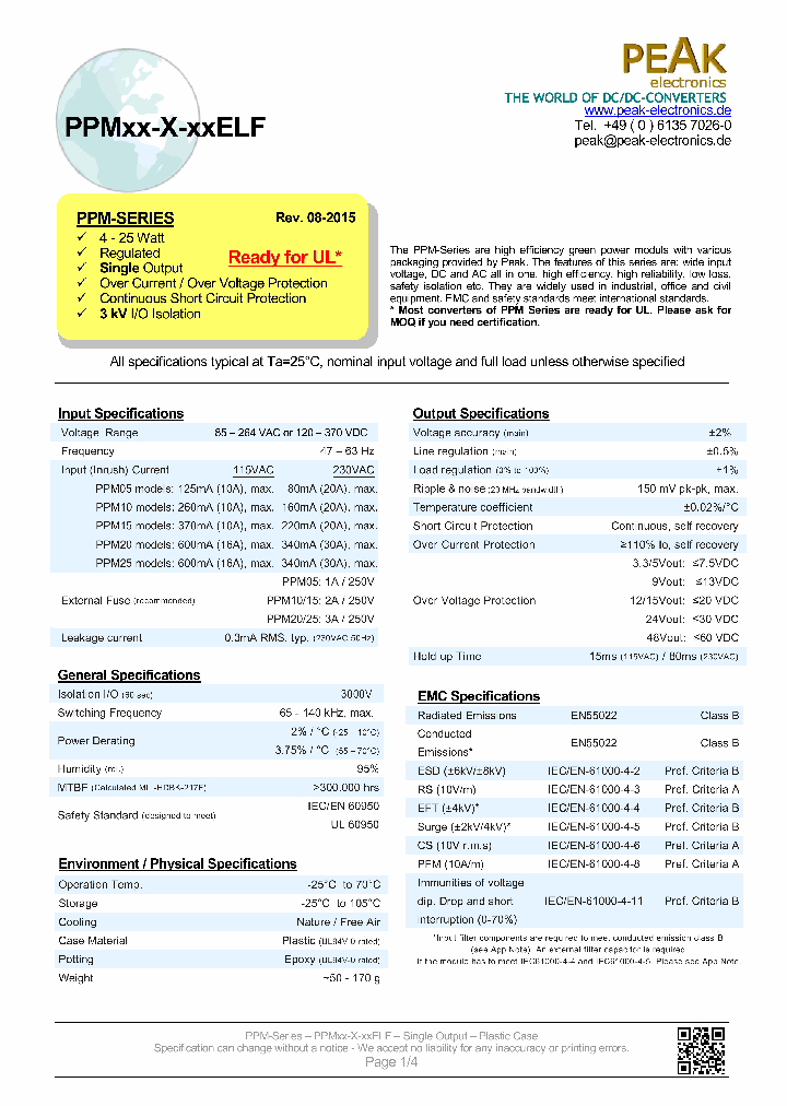 PPM25-D-48ELF_8918186.PDF Datasheet