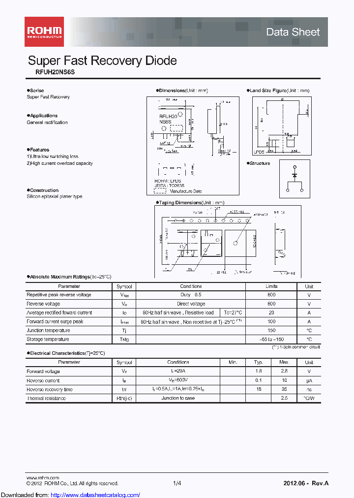 RFUH20NS6STL_8919025.PDF Datasheet