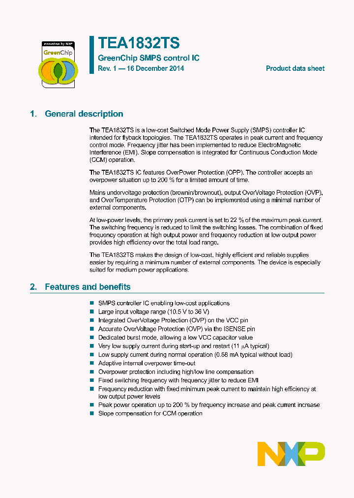 TEA1832TS_8920732.PDF Datasheet
