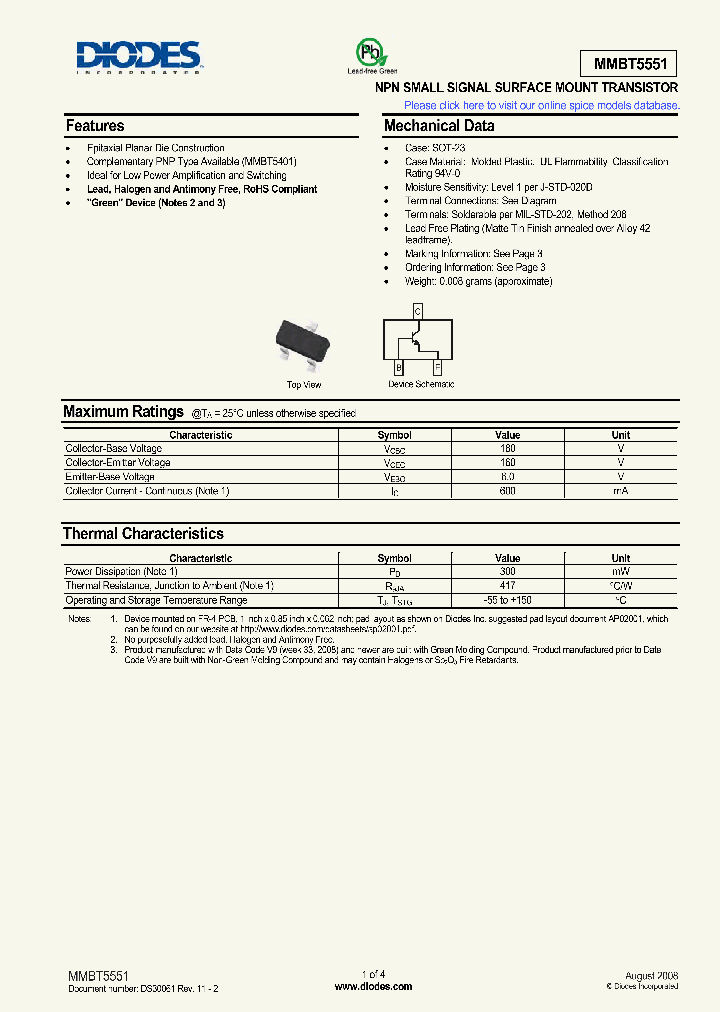 MMBT5551_8921024.PDF Datasheet