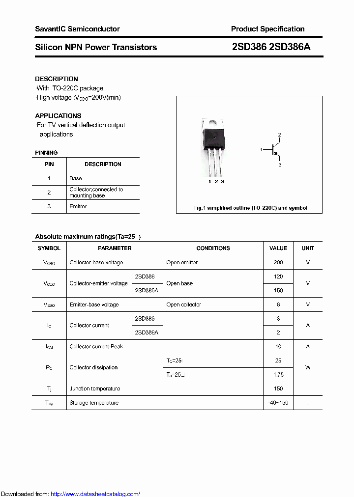 2SD386_8921973.PDF Datasheet