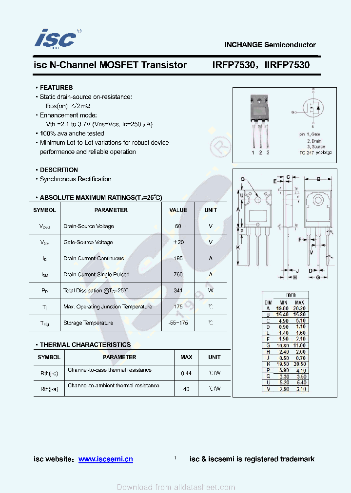 IIRFP7530_8922095.PDF Datasheet