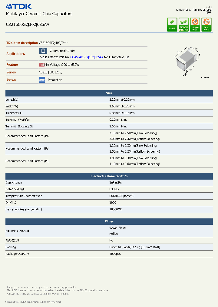 C3216C0G2J102J085AA-17_8923266.PDF Datasheet