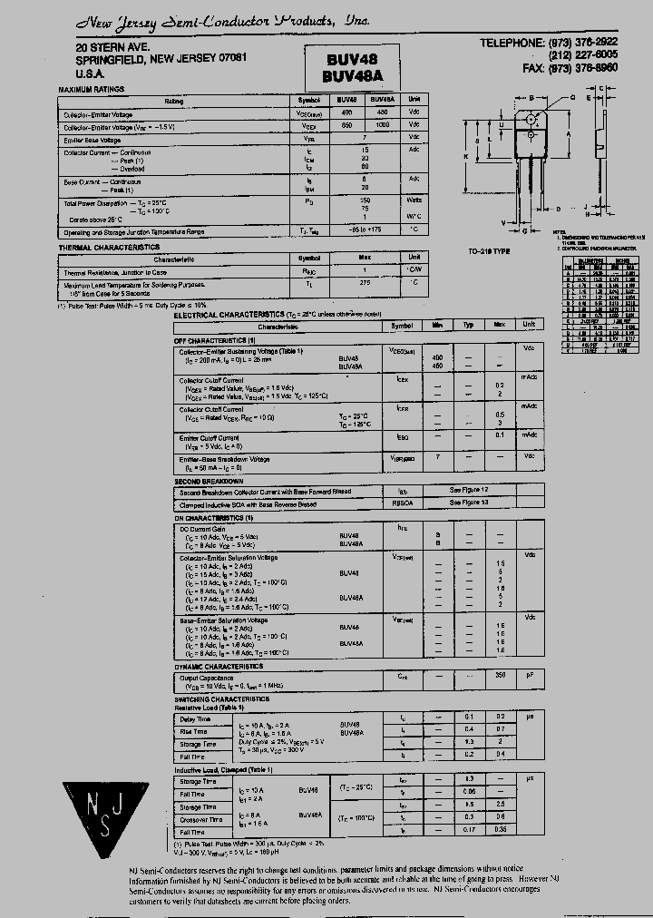 BUV48A_8923933.PDF Datasheet