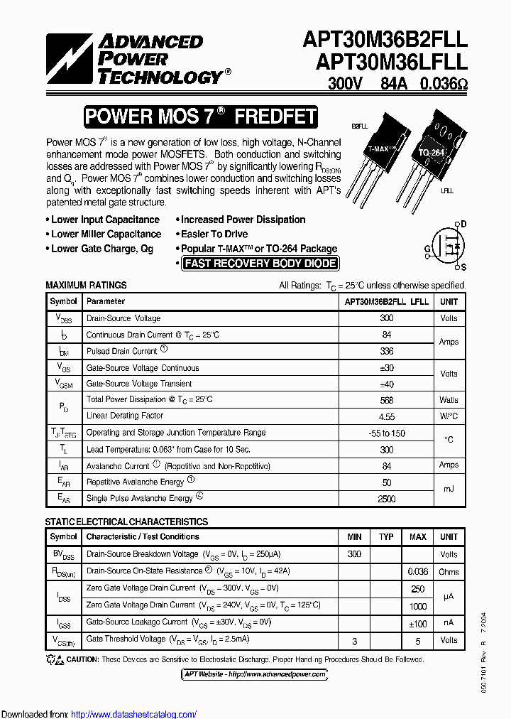 APT30M36B2FLLG_8925485.PDF Datasheet