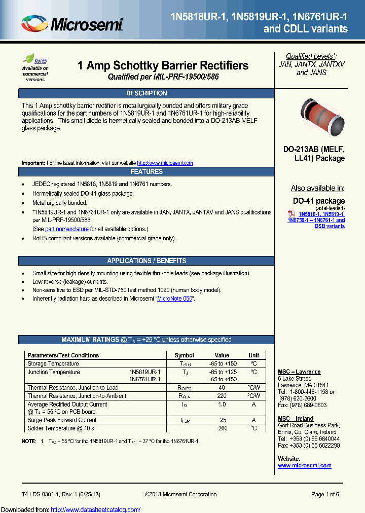 CDLL1A40E3_8926069.PDF Datasheet