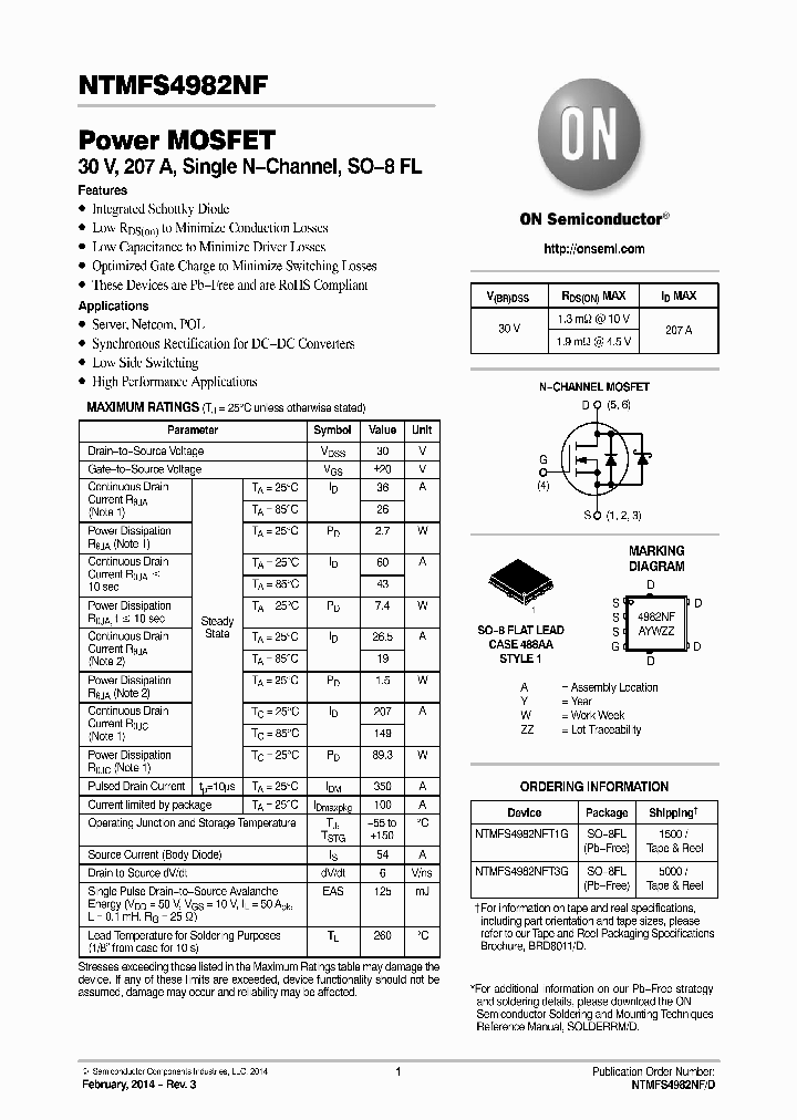 NTMFS4982NF_8928541.PDF Datasheet