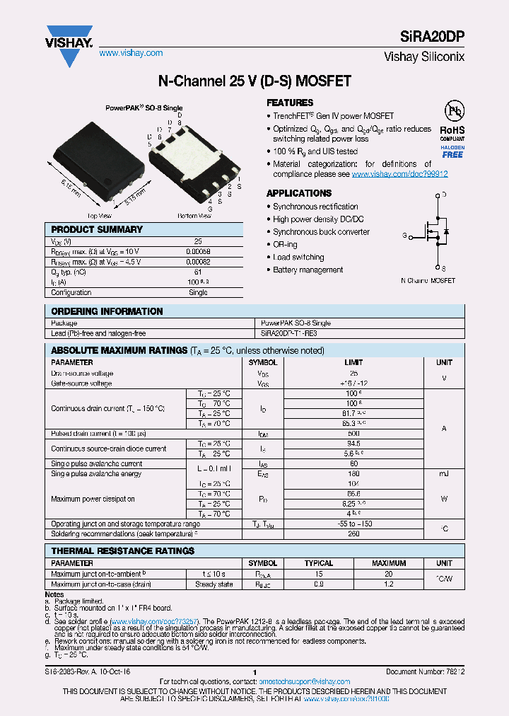 SIRA20DP_8928802.PDF Datasheet