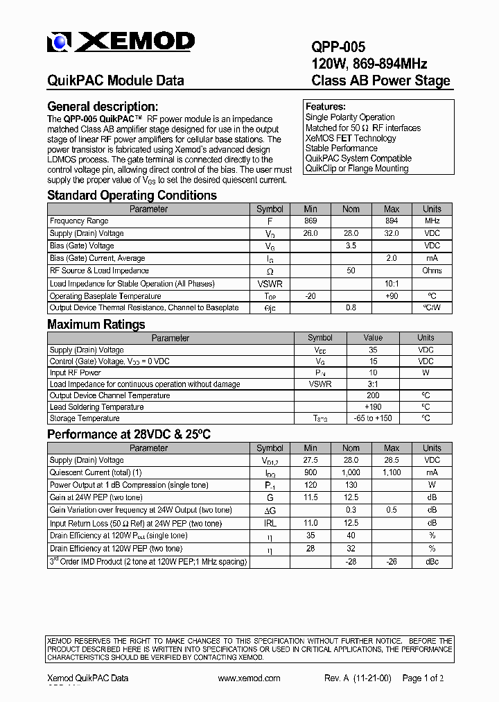 QPP-005_8929334.PDF Datasheet