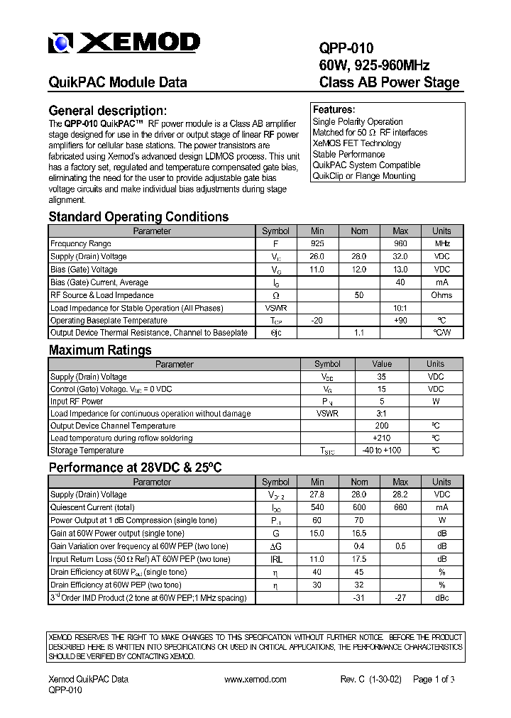 QPP-010_8929339.PDF Datasheet