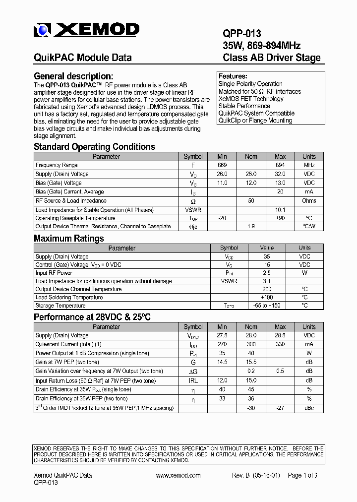 QPP-013_8929342.PDF Datasheet
