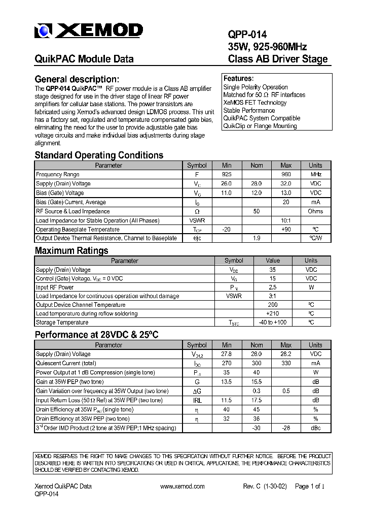 QPP-014_8929343.PDF Datasheet