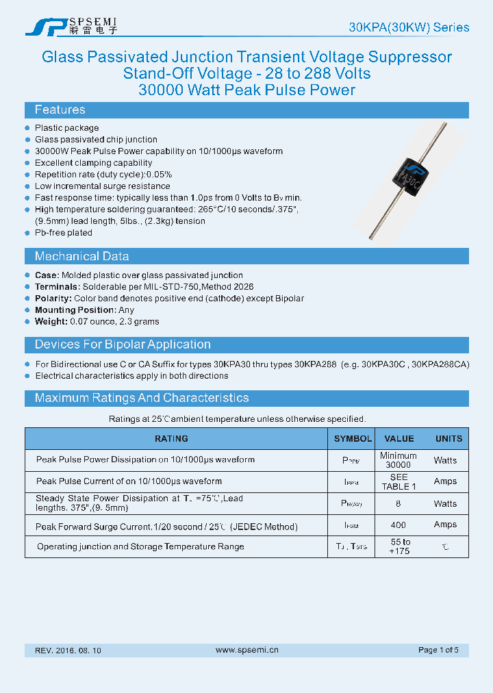 30KPA288A_8930154.PDF Datasheet
