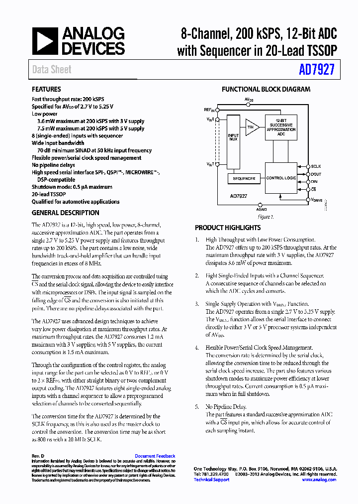 AD7927BRU_8930681.PDF Datasheet