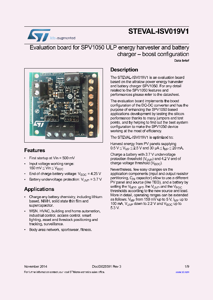 STEVAL-ISV019V1_8930997.PDF Datasheet