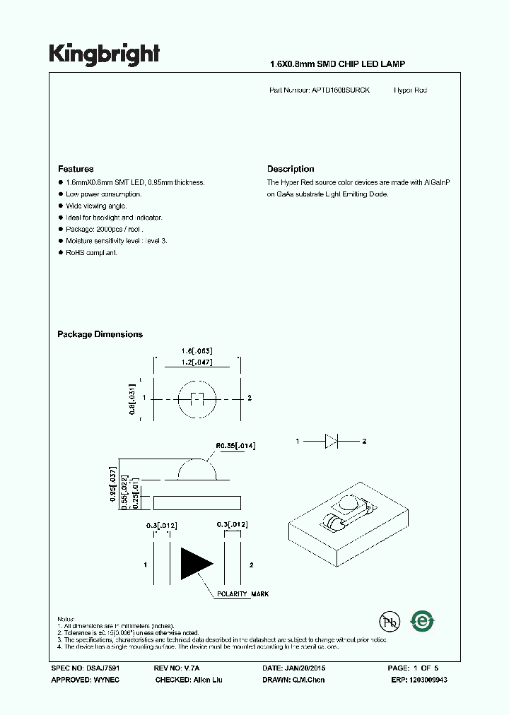 APTD1608SURCK-15_8931453.PDF Datasheet