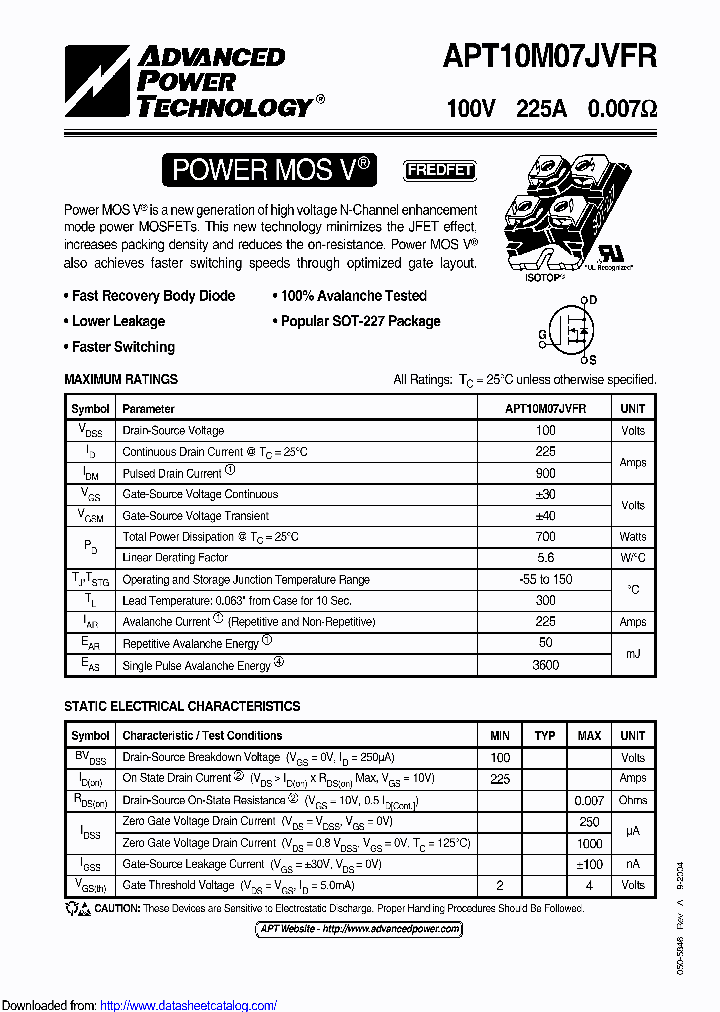 APT10M07JVFR_8932062.PDF Datasheet