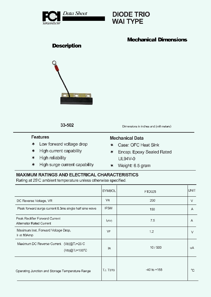 FTD025_8932702.PDF Datasheet