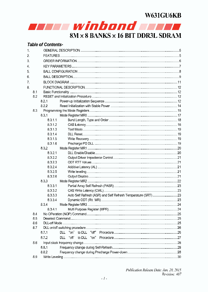 W631GU6KB-12-TR_8932673.PDF Datasheet