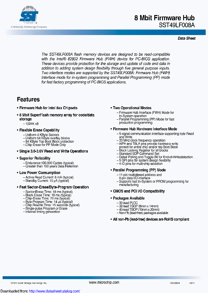 SST49LF008A-33-4C-EIE_8937023.PDF Datasheet