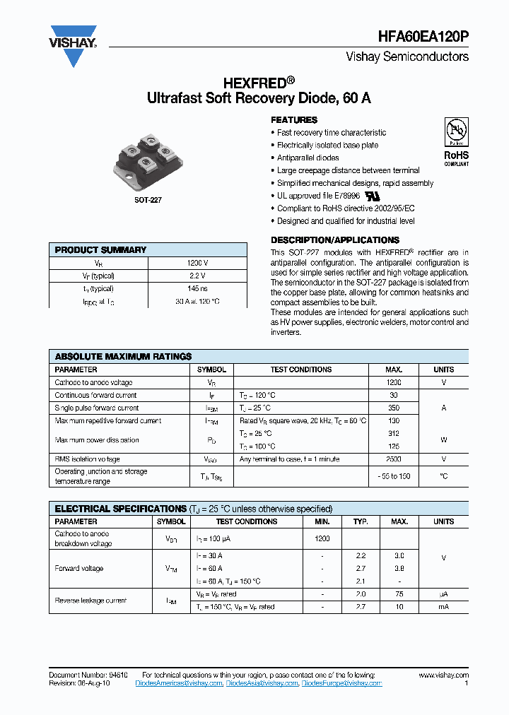 HFA60EA120P-10_8938717.PDF Datasheet
