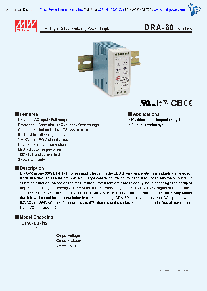 DRA-60_8939171.PDF Datasheet