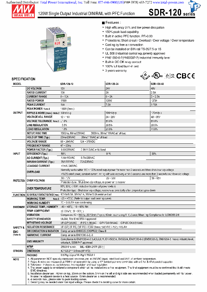 SDR-120_8939863.PDF Datasheet
