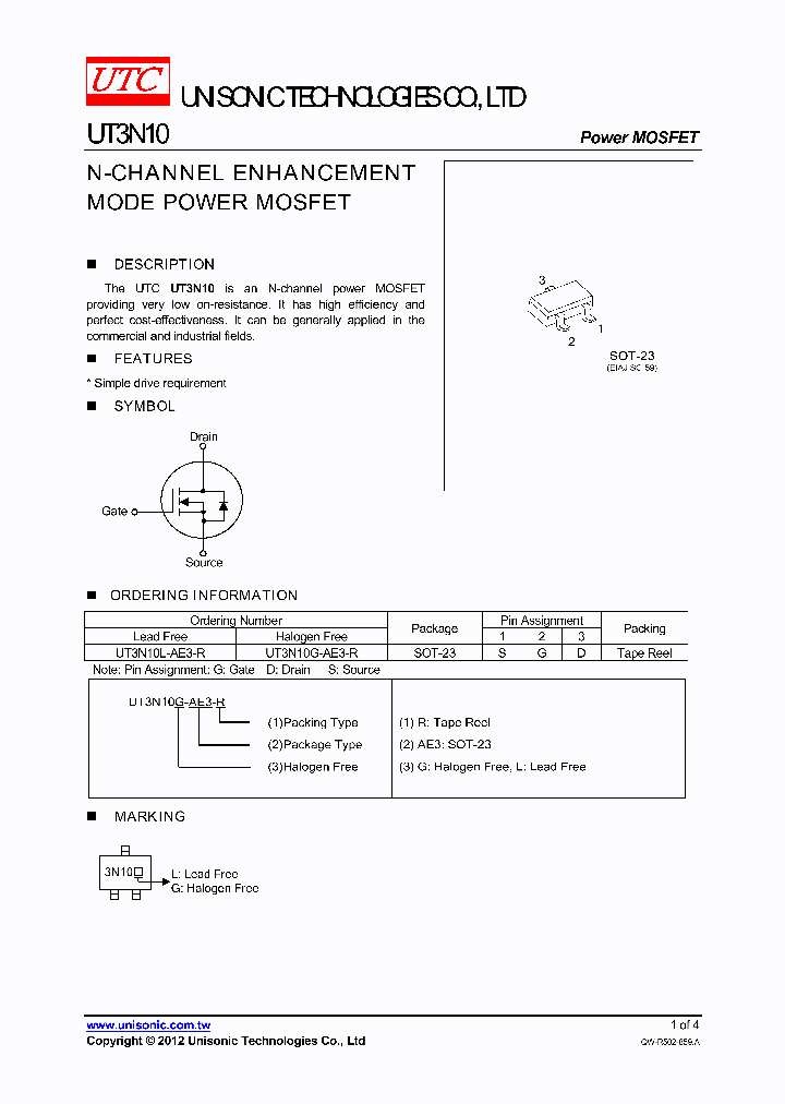 UT3N10_8940261.PDF Datasheet