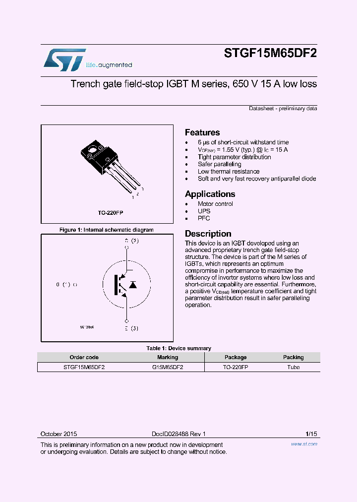 STGF15M65DF2_8945018.PDF Datasheet