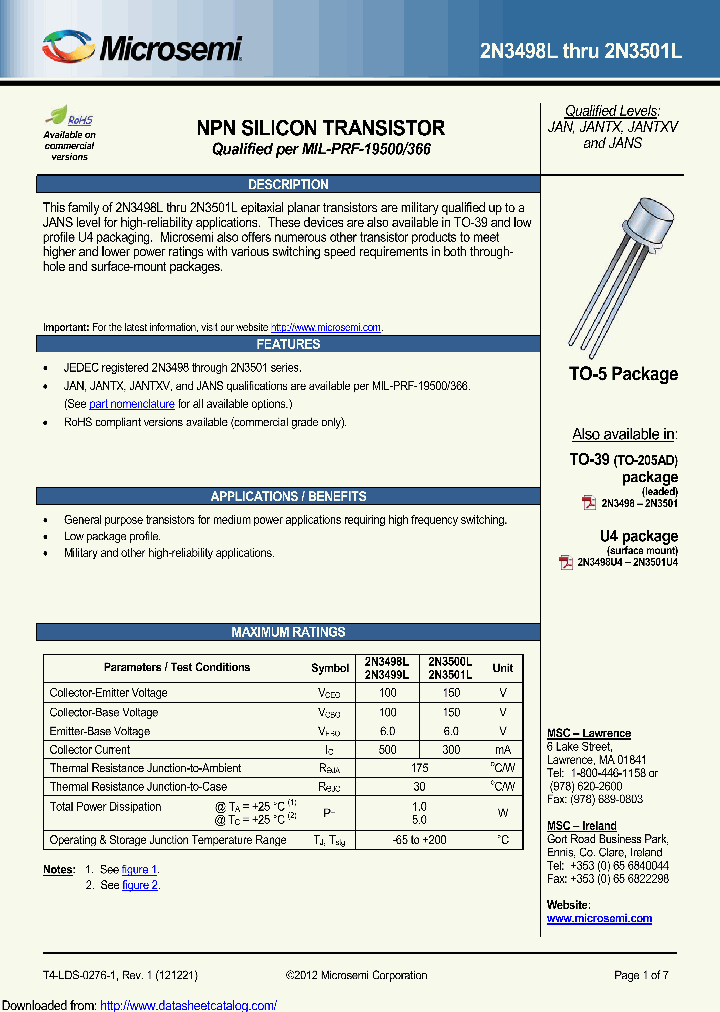 2N3498LE3_8946147.PDF Datasheet