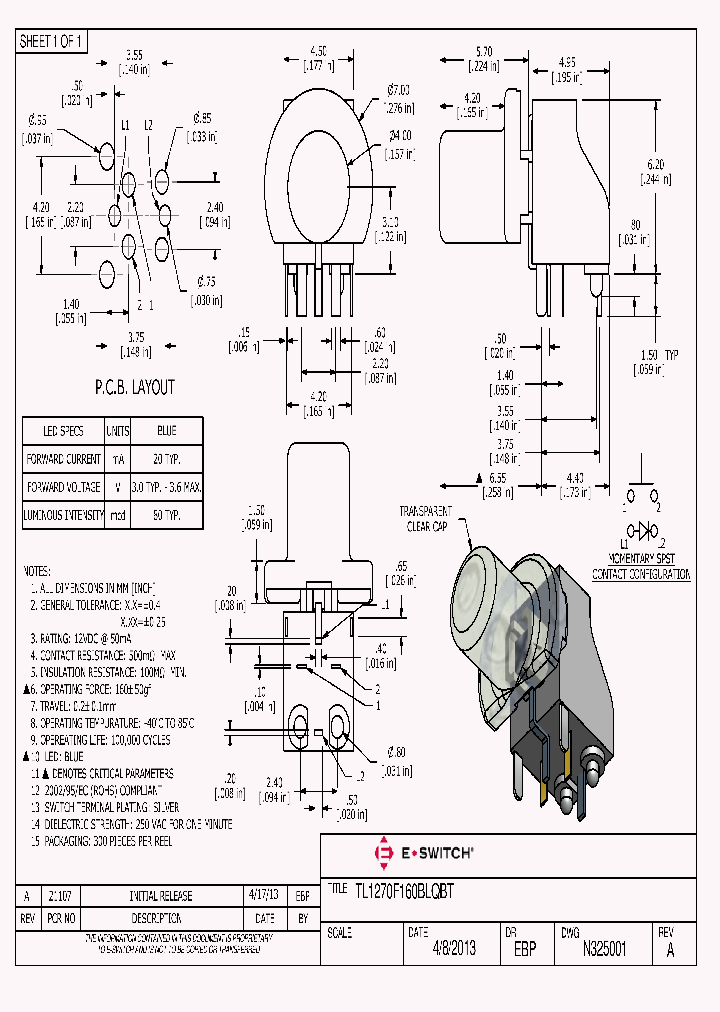 TL1270F160BLQBT_8946187.PDF Datasheet