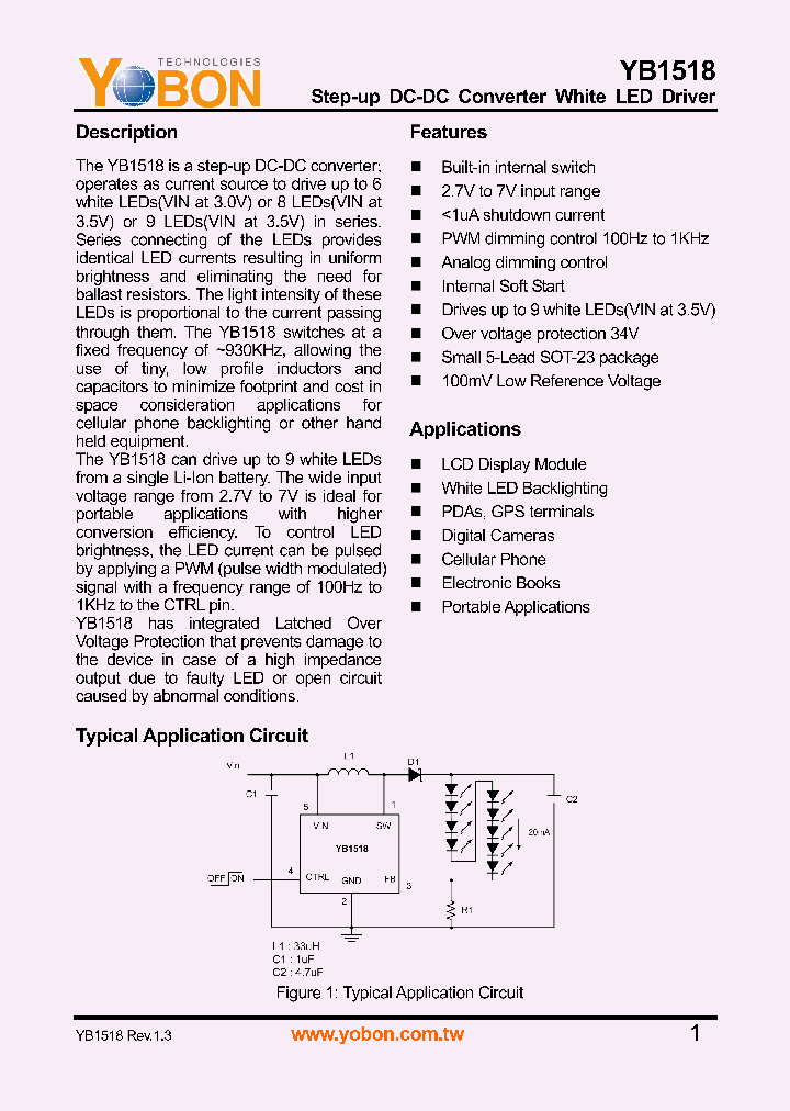 YB1518ST25_8946751.PDF Datasheet
