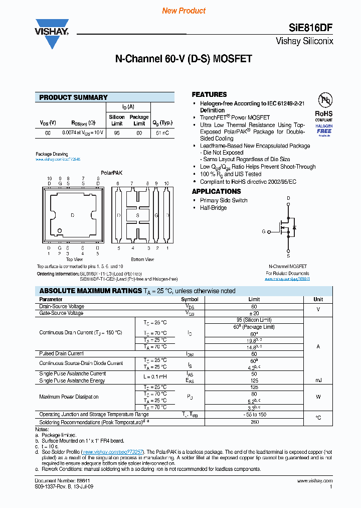 SIE816DF_8947454.PDF Datasheet