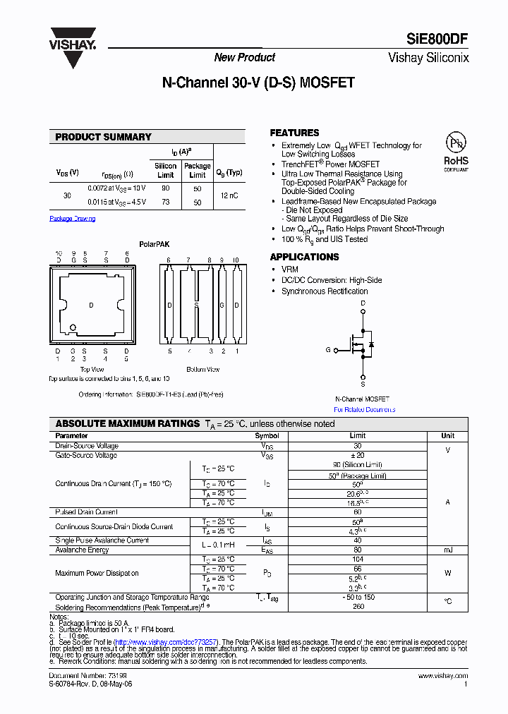 SIE800DF_8947446.PDF Datasheet