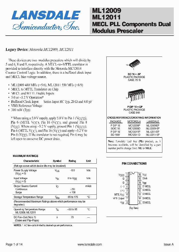 MC12009D_8948367.PDF Datasheet