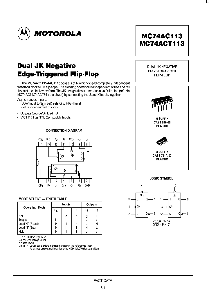 MC74AC113_8949693.PDF Datasheet