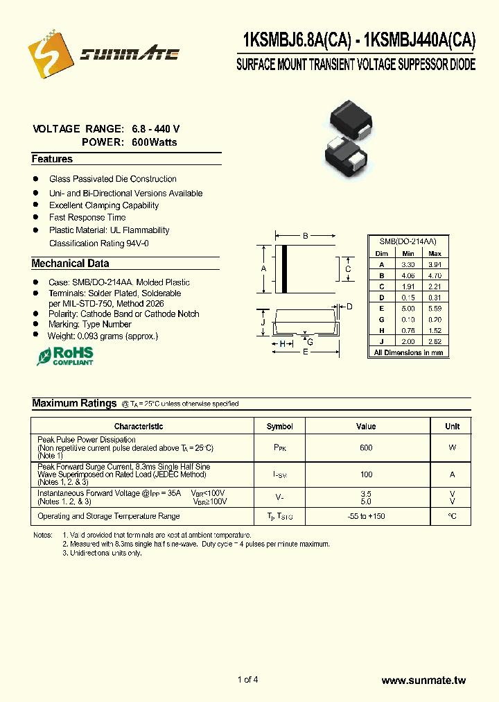 1KSMBJ400_8949990.PDF Datasheet