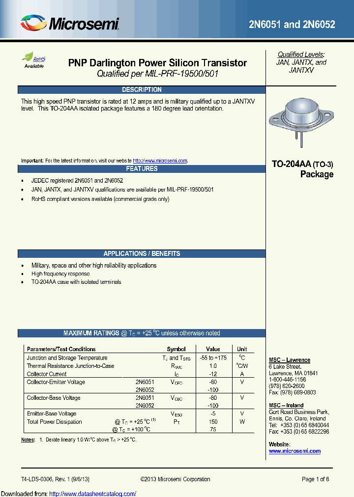 2N6051E3_8950487.PDF Datasheet