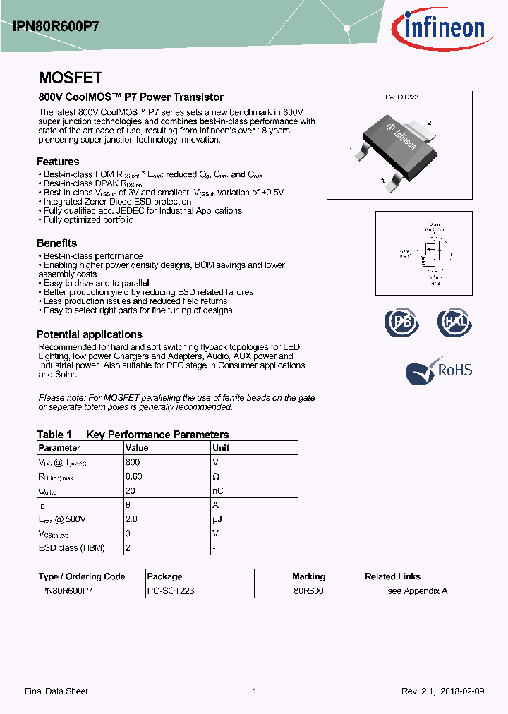 IPN80R600P7_8950769.PDF Datasheet