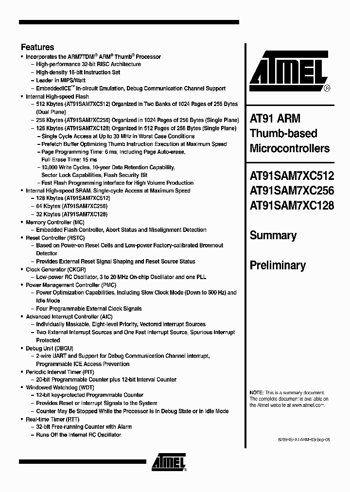 AT91SAM7XC512_8950980.PDF Datasheet