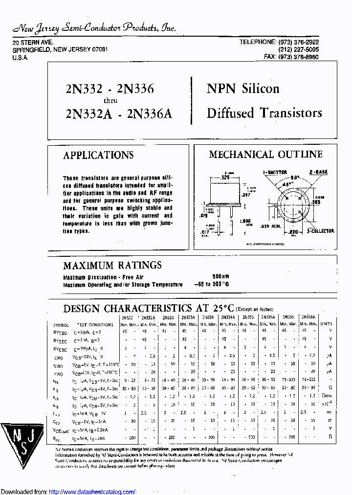 2N334_8951175.PDF Datasheet
