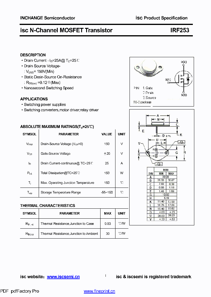 IRF253_8951436.PDF Datasheet