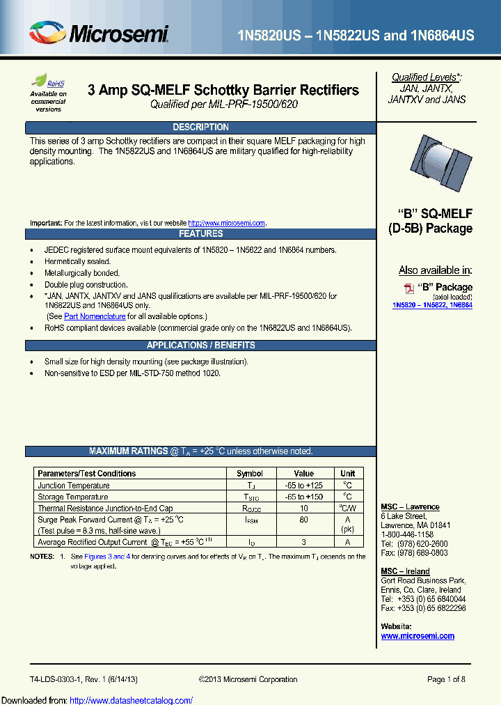 1N5820USE3_8962358.PDF Datasheet