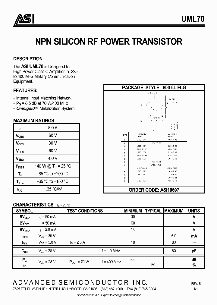 UML70_8962511.PDF Datasheet