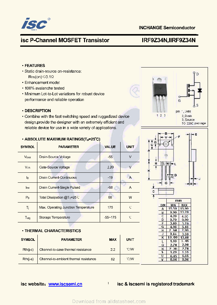 IIRF9Z34N_8964681.PDF Datasheet