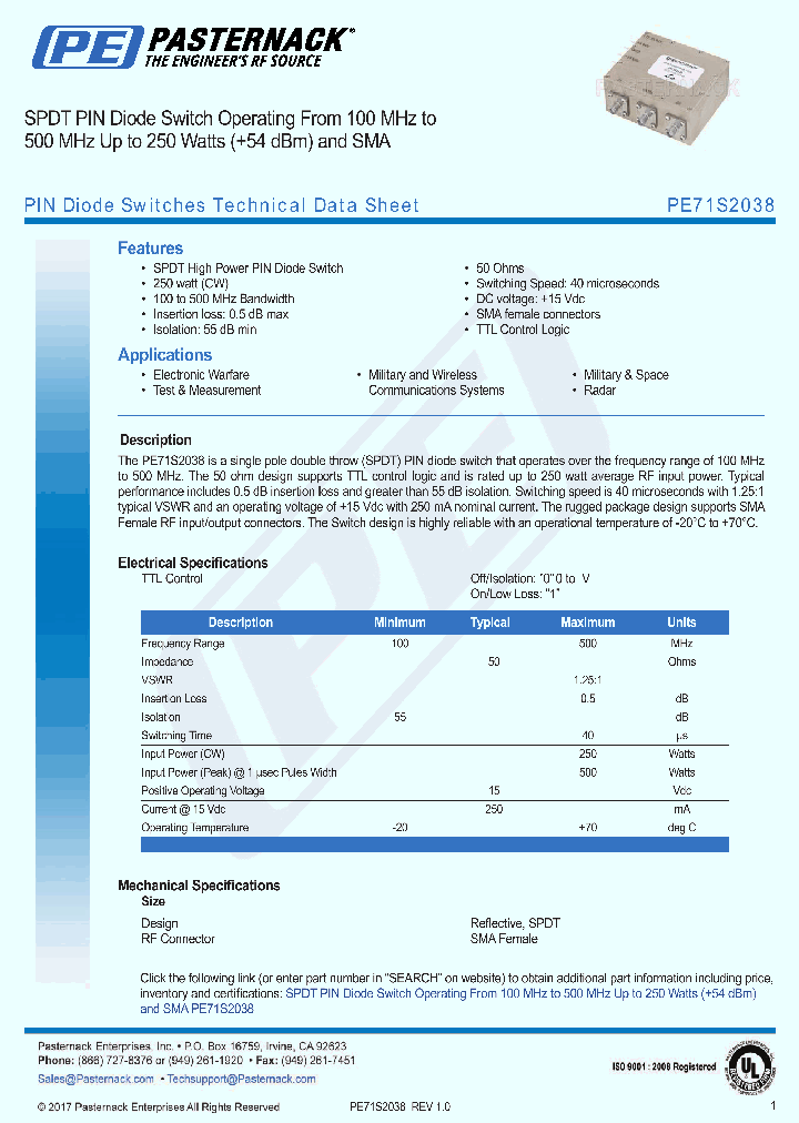 PE71S2038_8967199.PDF Datasheet