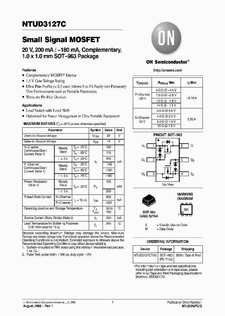 NTUD3127C_8968361.PDF Datasheet