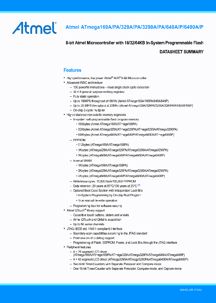 ATMEGA3290PA-14_8968942.PDF Datasheet